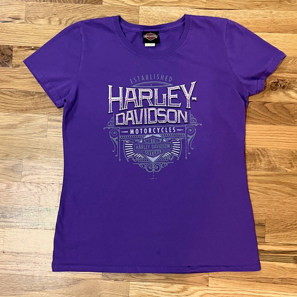 Harley Davidson Women's Purple Shirt, size M/L
